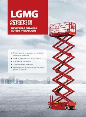 Gumikerekes ollós személyemelők LGMG  S1413II-Li