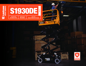 Gumikerekes ollós személyemelők Liugong S1930DE