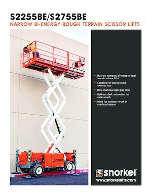 Gumikerekes ollós személyemelők Snorkel S2755BE