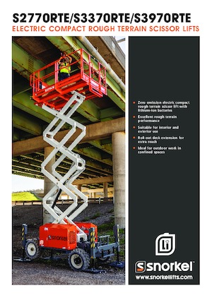 Gumikerekes ollós személyemelők Snorkel S3370RTE