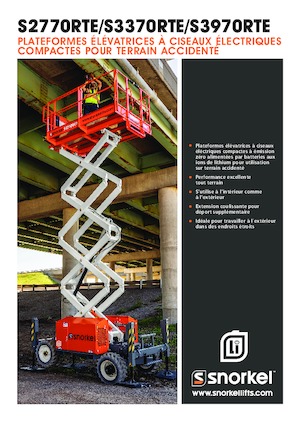 Gumikerekes ollós személyemelők Snorkel S3370RTE