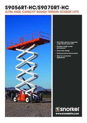 Gumikerekes ollós személyemelők Snorkel S9056RT-HC