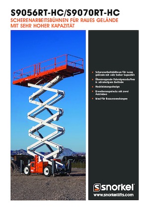 Gumikerekes ollós személyemelők Snorkel S9056RT-HC