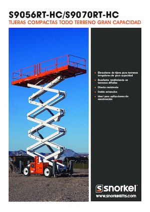 Gumikerekes ollós személyemelők Snorkel S9056RT-HC