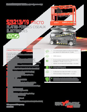 Gumikerekes ollós személyemelők Skyjack SJ3213 micro