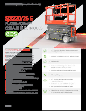 Gumikerekes ollós személyemelők Skyjack SJ3226E