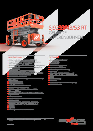 Gumikerekes ollós személyemelők Skyjack SJ9233 RT