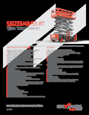 Gumikerekes ollós személyemelők Skyjack SJ9233 RT