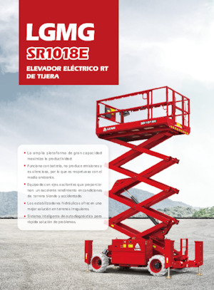 Gumikerekes ollós személyemelők LGMG  SR1018E