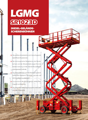 Gumikerekes ollós személyemelők LGMG  SR1023D