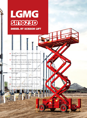 Gumikerekes ollós személyemelők LGMG  SR1023D