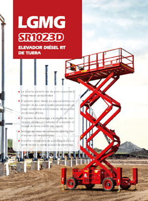 Gumikerekes ollós személyemelők LGMG  SR1023D