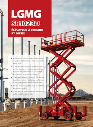 Gumikerekes ollós személyemelők LGMG  SR1023D