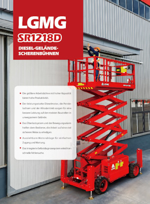Gumikerekes ollós személyemelők LGMG  SR1218D