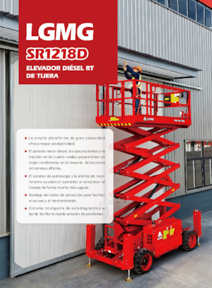 Gumikerekes ollós személyemelők LGMG  SR1218D
