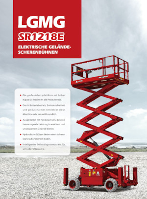 Gumikerekes ollós személyemelők LGMG  SR1218E