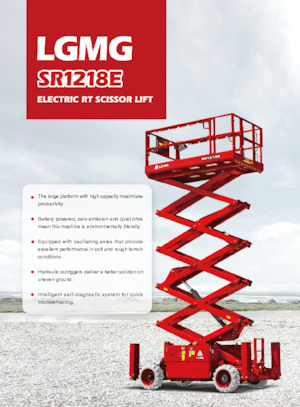 Gumikerekes ollós személyemelők LGMG  SR1218E