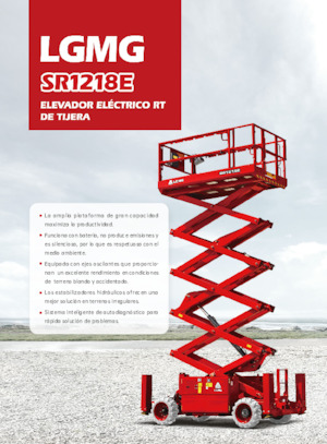 Gumikerekes ollós személyemelők LGMG  SR1218E