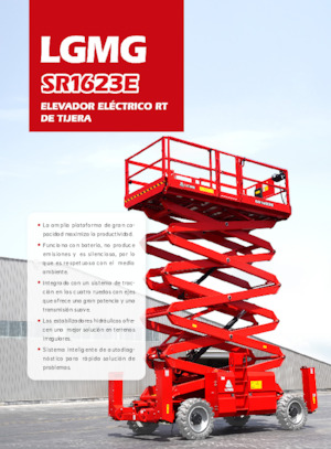 Gumikerekes ollós személyemelők LGMG  SR1623E