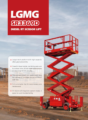 Gumikerekes ollós személyemelők LGMG  SR3369D