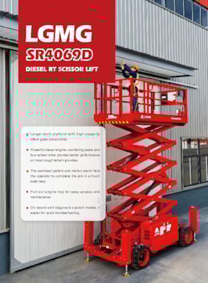 Gumikerekes ollós személyemelők LGMG  SR4069D