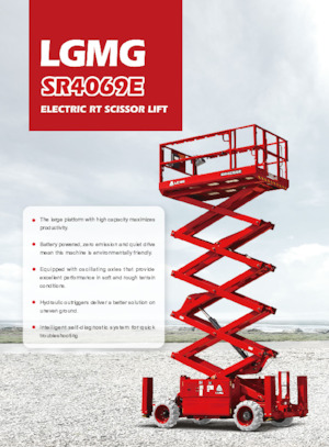 Gumikerekes ollós személyemelők LGMG  SR4069E