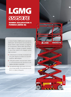 Gumikerekes ollós személyemelők LGMG  SS0507E 