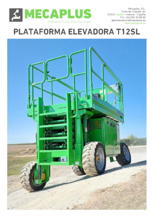 Gumikerekes ollós személyemelők Mecaplús T12SL