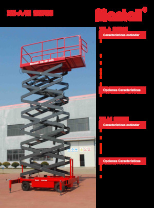 Gumikerekes ollós személyemelők Mantall XE-A140S