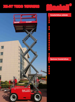 Gumikerekes ollós személyemelők Mantall XE140RT