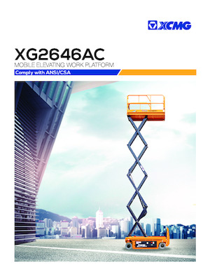 Gumikerekes ollós személyemelők XCMG XG2646AC 