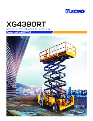 Gumikerekes ollós személyemelők XCMG XG4390RT 
