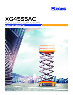 Gumikerekes ollós személyemelők XCMG XG4555AC 