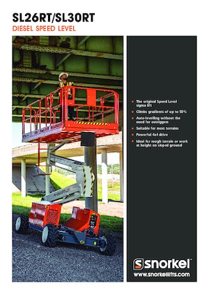 Gumikerekes ollós személyemelők Snorkel SL26RT