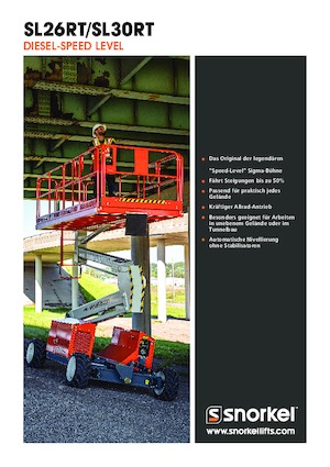 Gumikerekes ollós személyemelők Snorkel SL26RT