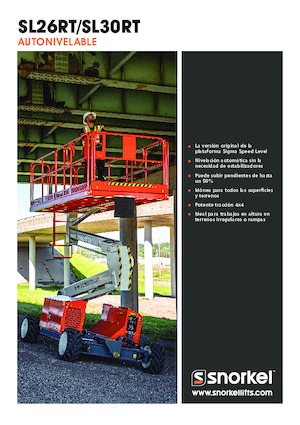 Gumikerekes ollós személyemelők Snorkel SL26RT