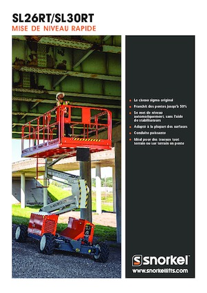 Gumikerekes ollós személyemelők Snorkel SL26RT