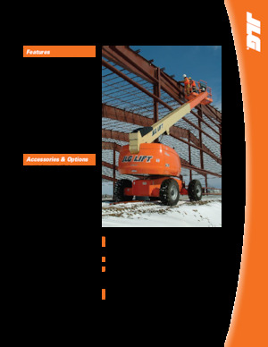 Gumikerekes töretőgémes munkaállványok JLG 600SJ