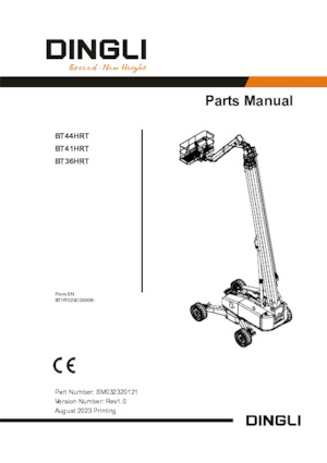 Gumikerekes töretőgémes munkaállványok Dingli BT41HRT