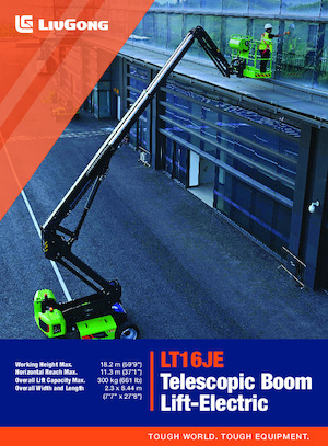 Gumikerekes töretőgémes munkaállványok Liugong LT16JE