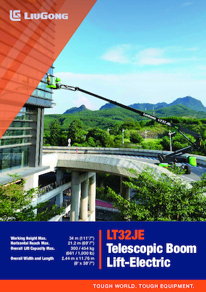 Gumikerekes töretőgémes munkaállványok Liugong LT32JE