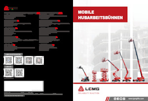 Gumikerekes töretőgémes munkaállványok LGMG  T14JE-2