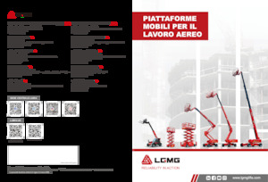 Gumikerekes töretőgémes munkaállványok LGMG  T14J-2