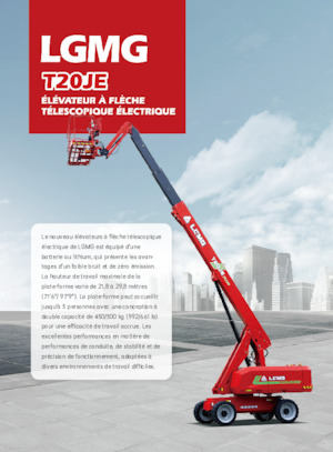 Gumikerekes töretőgémes munkaállványok LGMG  T20JE