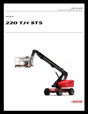 Gumikerekes töretőgémes munkaállványok Manitou 220 TJ+ ST5