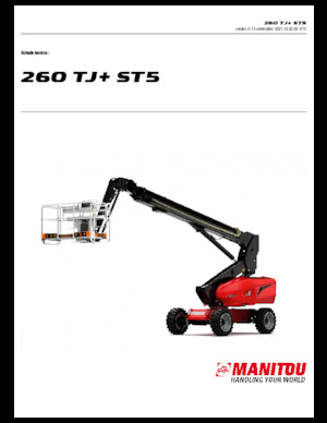 Gumikerekes töretőgémes munkaállványok Manitou 260 TJ+ ST5