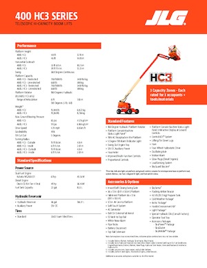 Gumikerekes töretőgémes munkaállványok JLG 460SJ HC3