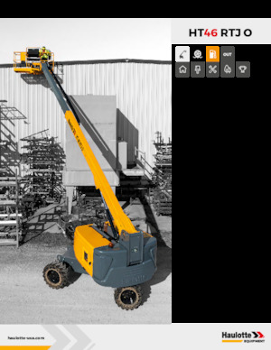 Gumikerekes töretőgémes munkaállványok Haulotte HT46 RTJ O