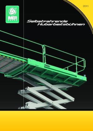 Gumikerekes töretőgémes munkaállványok Imer IT 100 E