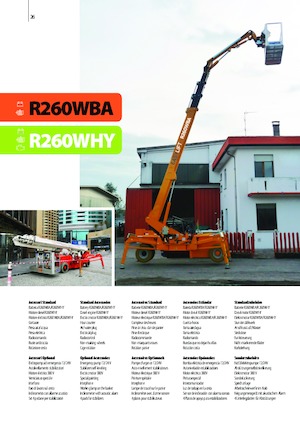 Gumikerekes töretőgémes munkaállványok Easy Lift R260WBA 